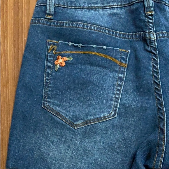 Nanette 🌸 Embroidered Denim Shorts - Picture 6 of 12